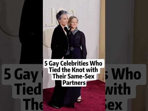 5 Gay Celebrities Who Tied the Knot with Their Same-Sex Partners #shorts #fyp #celebrity #famous