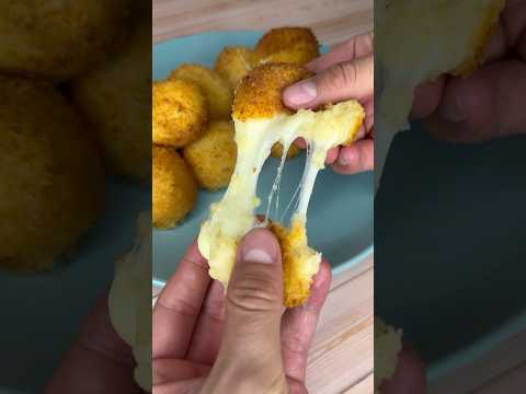 Croquetas de papa y queso 🥔🧀 con pocos ingredientes 👌🏻 #papas #queso #receta #recetafacil
