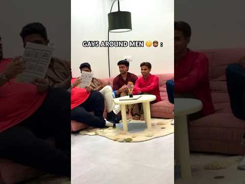 GAYS AROUND MEN vs WOMEN 🤫😶‍🌫️🤣 #honeyimmhome #lgbt #gayfacts