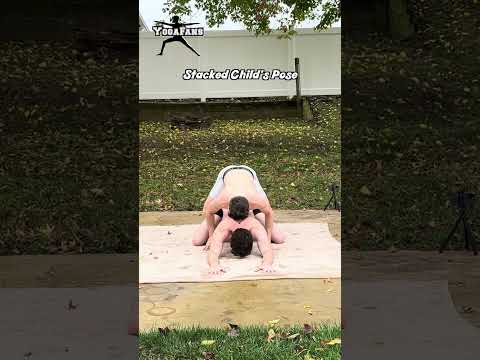 How to do Stacked Child's Pose – Yoga for Men #shorts