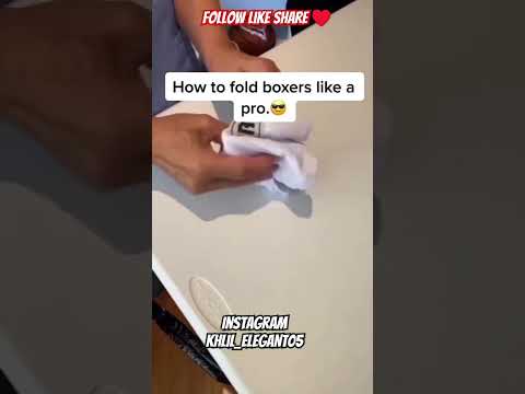 how to fold boxer like a pro