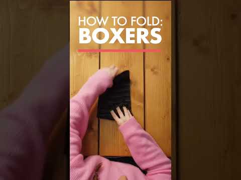 How to fold boxers #shorts