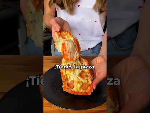 La PIZZA MÁS FÁCIL DEL MUNDO 🍕✅ #recetas #recetasfaciles #pizza #pizzalover #recetascaseras