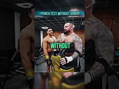 Pro Boxer vs Strongman 🥶🥊 #shorts #strength #tommyfury #eddiehall